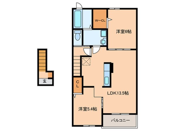 メゾン エインシェントⅡの物件間取画像